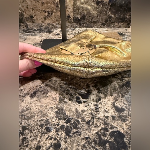 Juicy Couture Gold Metallic Clutch - Picture 6 of 13